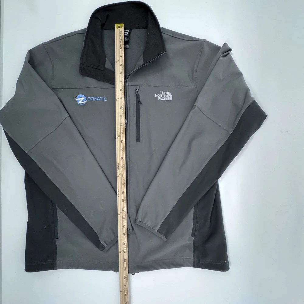 The North Face Gray Softshell Jacket Full Zip Mens Size XL‎ Ozmatic Engineering
